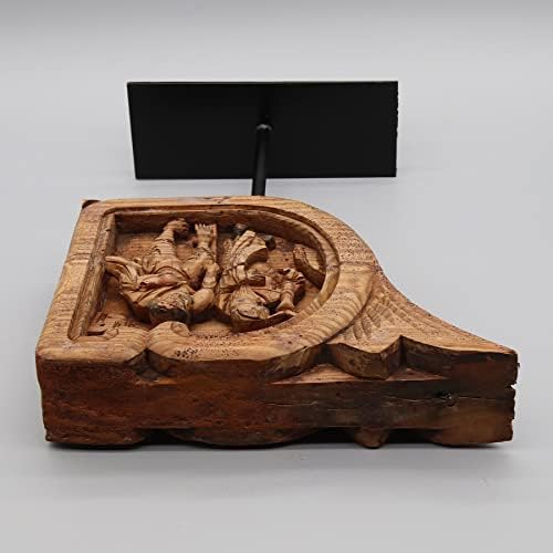Стара Дърворезба на Източния прилив на Метална Основа, с Дървена Скулптура, са подбрани Резба