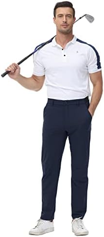 TBMPOY Мъжки Стрейчевые Панталони за голф Леки, бързо съхнещи Ежедневните си Работни Панталони с 3 Джоба
