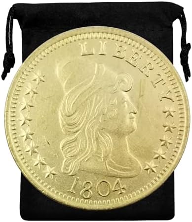 Kocreat Копие от 1804 Либърти Морган Златна Монета на Свобода Косата Сребърен Долар-Сувенирни Монети на САЩ Щастливата Монета Колекция Реплика Морган Долара