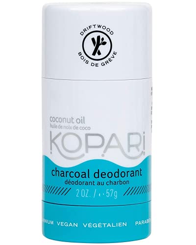 Натурален Дезодорант Kopari за жени с Органично кокосово масло | Дезодорант без алуминий | Нетоксичен Дезодорант, Вегетариански, Без глутен, Парабени, Натурален Дезодорант за мъже и Жени | 2,0 мл | въглен