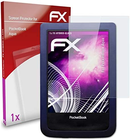 Защитно фолио от пластмаса стъкло atFoliX, съвместима със защитно стъкло Pocketbook Aqua Glass Protector, защитно стъкло 9H Hybrid-Glass FX Стъкло от пластмаса