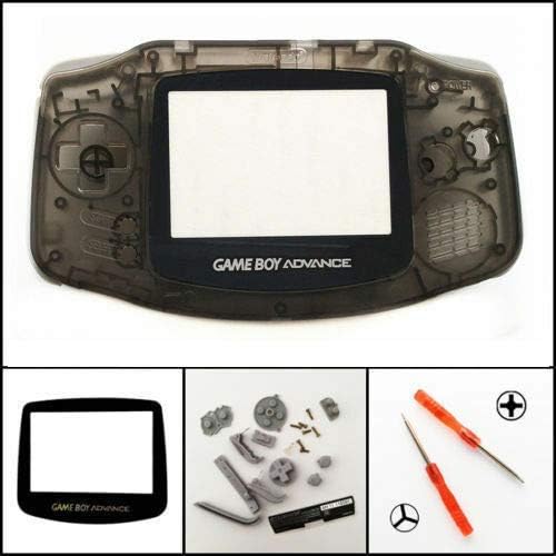 Нов Пълен Корпус на Shell Pack за Nintendo Gameboy Advance GBA Сервизна детайл Цвят Прозрачен Черен