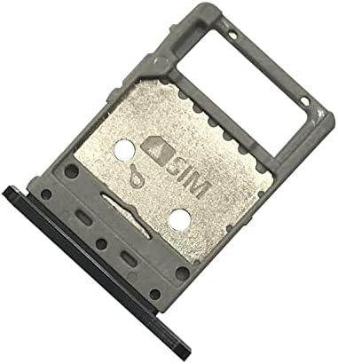 Тава за SIM-карти FainWan + Слот за притежателя на тавата за карти Micro SD Резервни Части за моделите Galaxy S7 SM-T870 SM-T875 (черен)