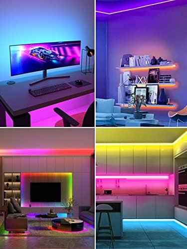 KANTUTOE Led светлини за телевизор, Led подсветката на телевизора, 16,4 Подножието RGB Led лента за телевизор с диагонал 32-75 инча, Led светлини за телевизор, Подсветката на телевизора Отзад за дизайн на спални в празнично