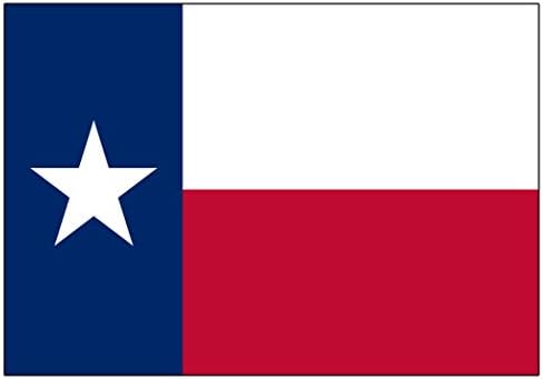 Стикер с Флага на Тексас, Стикер върху Бронята на колата Стикер на прозореца на камиона Самотна звезда (10x6 големи)